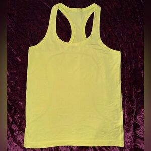 Lululemon Electric Yellow Swiftly Tech Racerback Tank Top 2.0 Size 8 Hip length